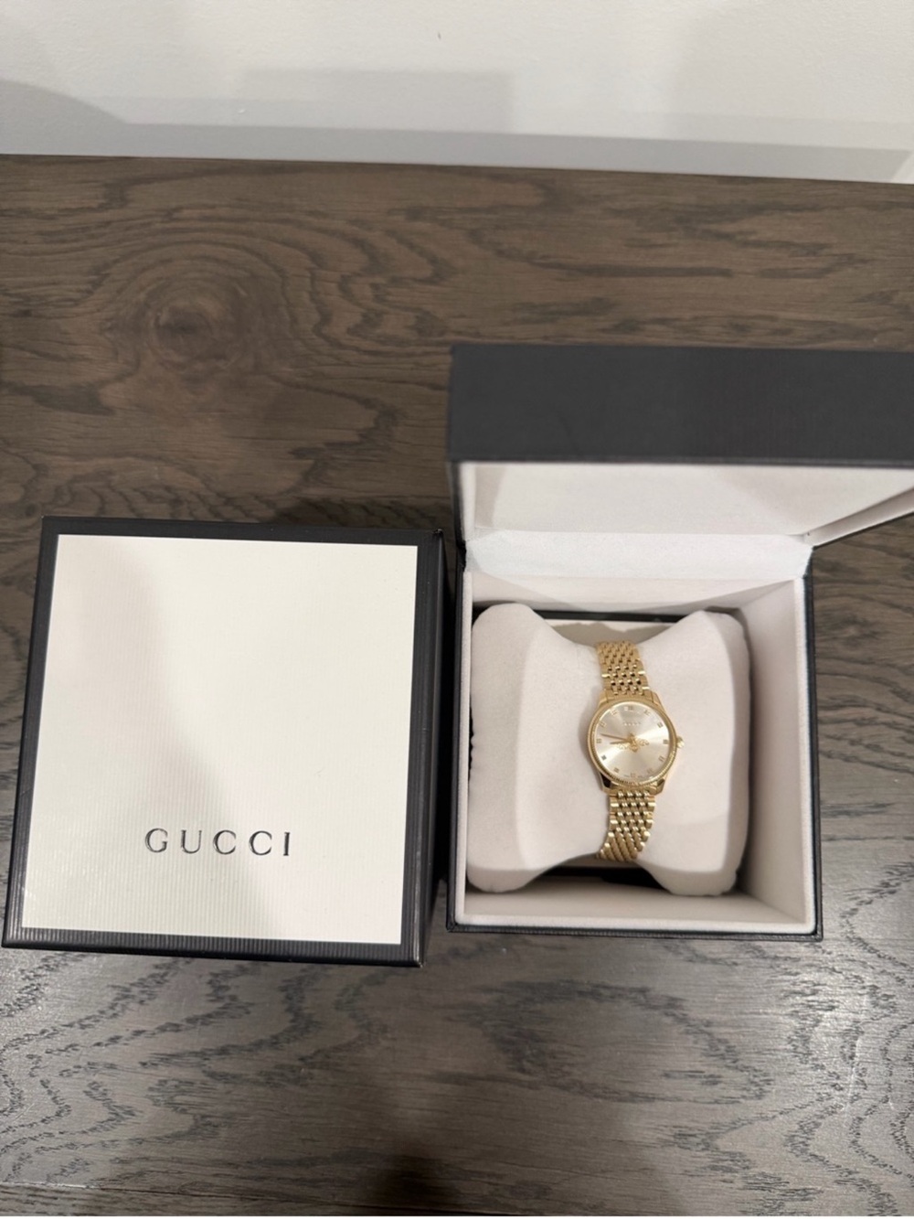 GUCCI women’s Gold Tone Metal Watch Bracelet - Replacement Link Included